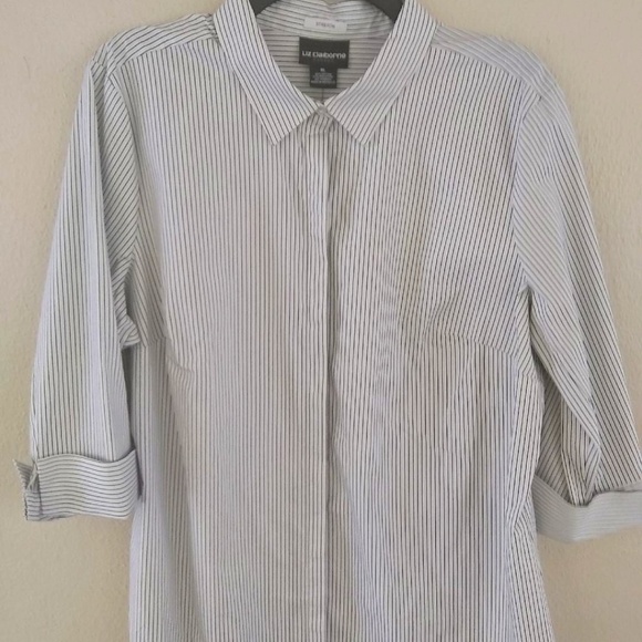 Liz Claiborne Ladies Business/Casual striped blouse - Picture 1 of 5